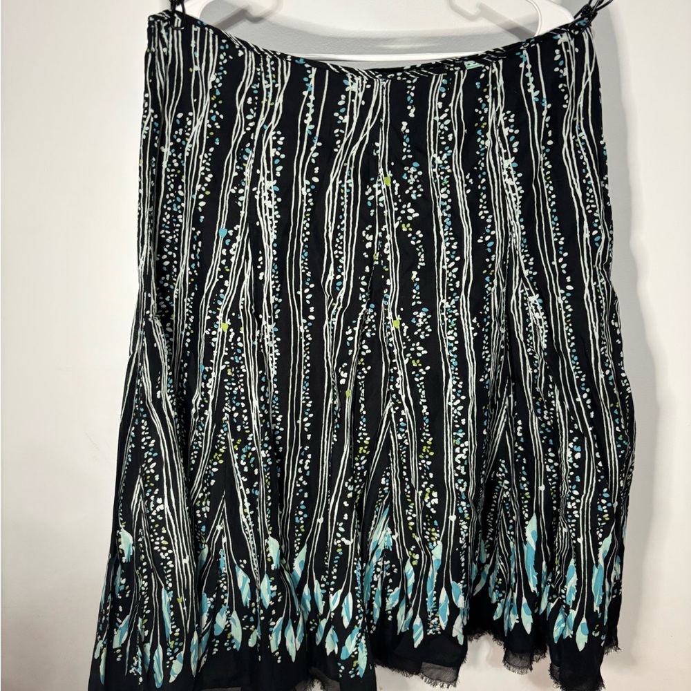 Apt. 9 Black and Blue A-Line Skirt